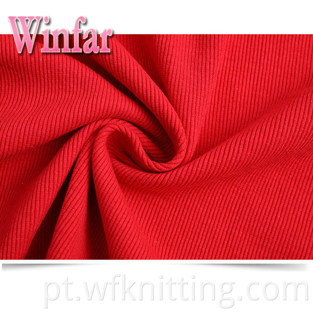 Soft 2x2 Rib Knit Fabric